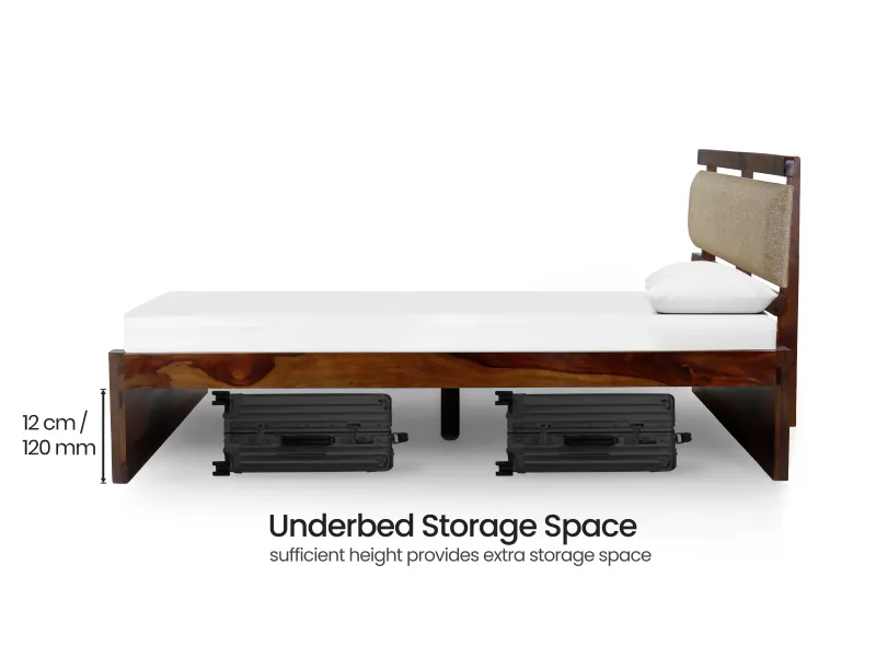 Belle Solid Wood King Size Double Bed